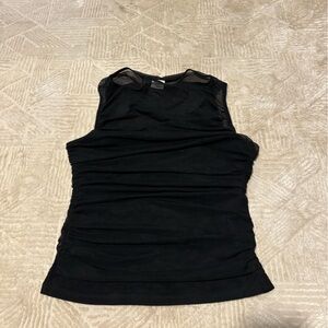 Abercrombie & Fitch Black Mesh Blouse